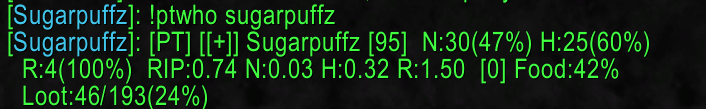 !ptwho chat query response